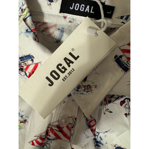 Men's Jogal Nautical Shirt, Size L - Picture 5 of 6